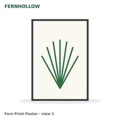 Fern print poster
